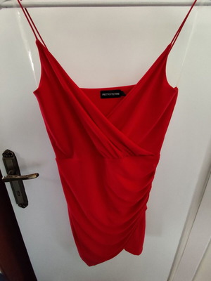Pretty Little Thing dress used, red, size Medium
