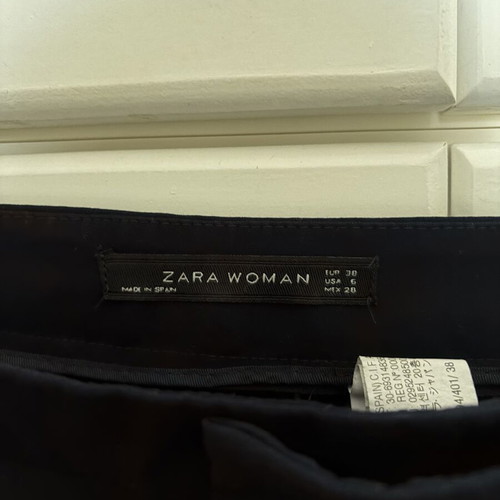 Zara dark blue pants used, straight legs, size 38