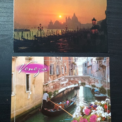 Venice postcard set, 3 pieces