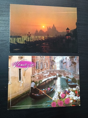 Venice postcard set, 3 pieces