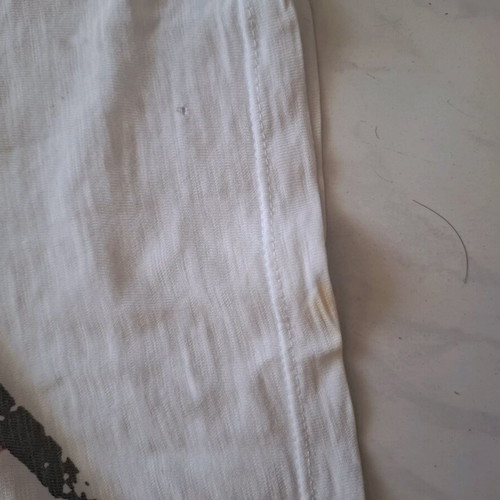 Rolling Stones summer blouse used, one size, white