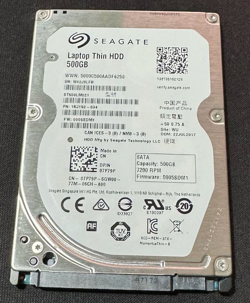 Σκληρός δίσκος 2.5" Seagate 7200rpm 500GB