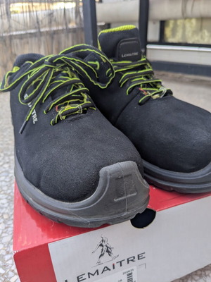 Lemaitre Rage S3 safety shoe, black and green, size 43