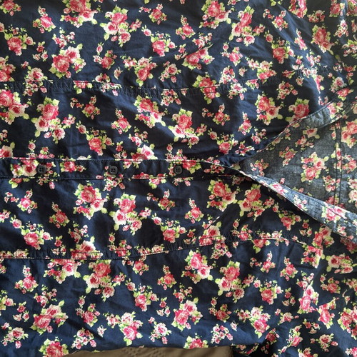 Women's floral shirt like new, size L 40 12, multicolor