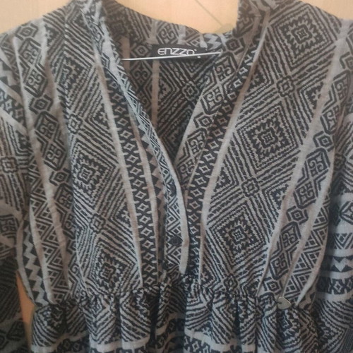 Mini dress grey printed used, slim fit