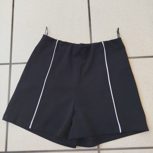 Anel high-waist fabric shorts like new, black