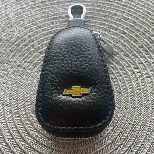 Leather key case with zipper for Chevrolet car key new