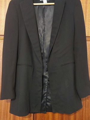 Σακάκι H&M μαύρο μεταχειρισμένο, μέγεθος S με φόδρα και ατέλεια