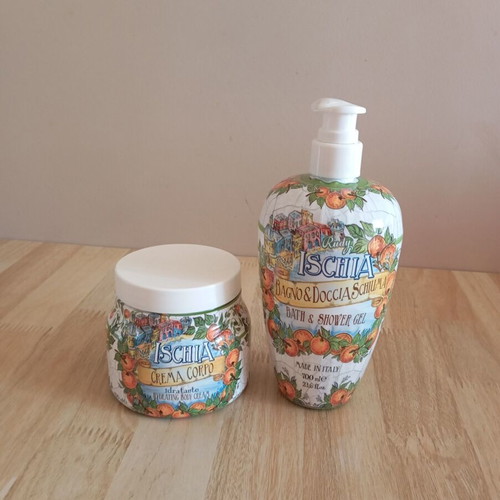 Rudy Ischia Bath & Shower Gel and Body Cream set new, sealed