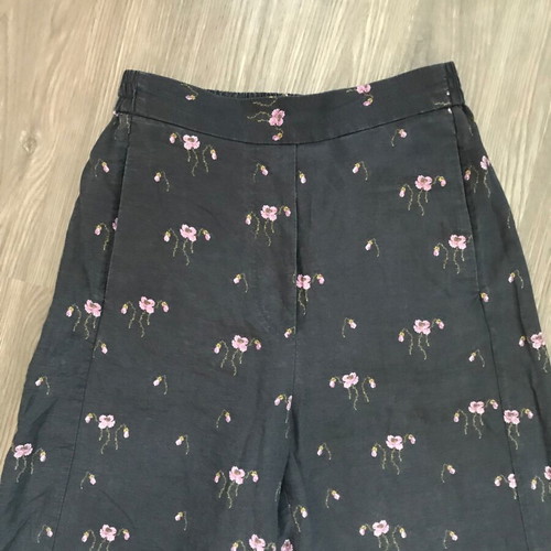 & Other Stories Lyocell Pants High Waist Wide Leg XS Black Like New