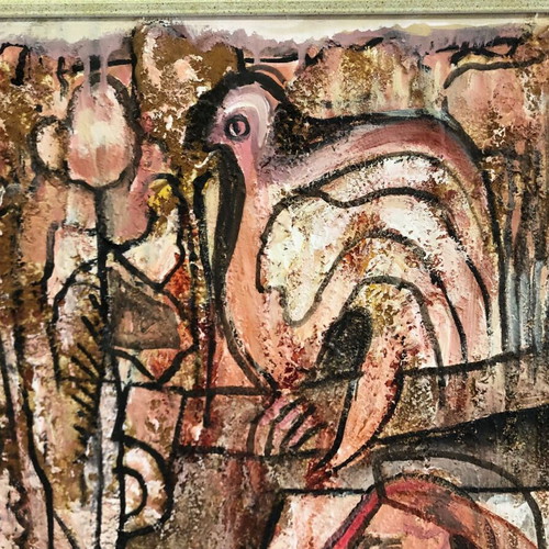 Badola artwork used with frame 73x73cm