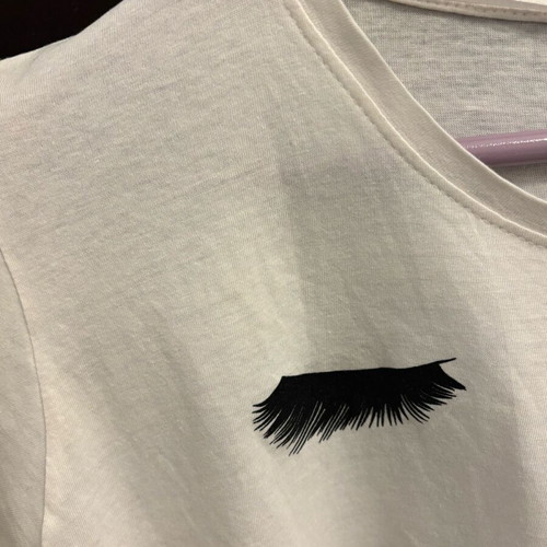 T-Shirt Pink Woman μεταχειρισμένο, μέγεθος XL, με στάμπα
