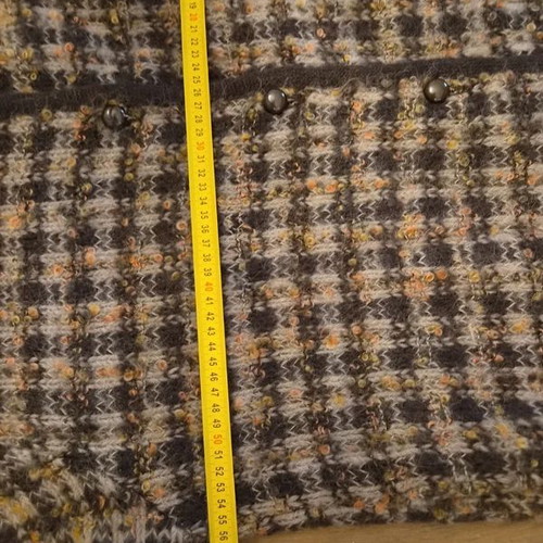 Bergère de France Vintage Mohair Cardigan, Size 46, Brown Beige