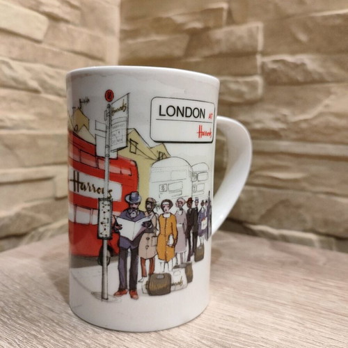 Harrods London Mug New Red Bus Design
