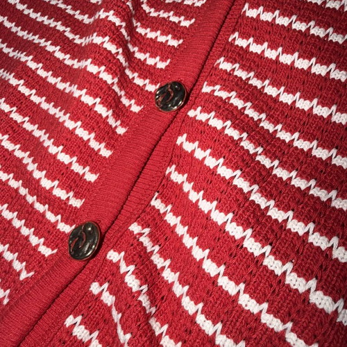 Zara summer vest new, white and red, size M