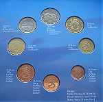  Φινλανδία 1999 2000 2001 Σετ κερμάτων  από 1 λεπτό - 2 ευρώ 3 σετ 24 κέρματα BU