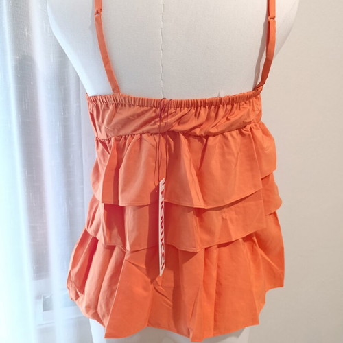 Fiorucci women's spaghetti strap top new with tag, orange, size 38