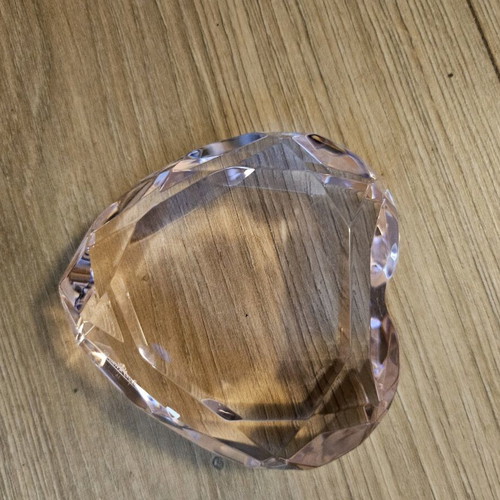 Rosenthal heart used, pink color