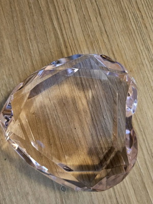 Rosenthal heart used, pink color