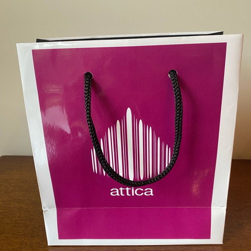 Attica bag like new with gift Hondos Center Christmas edition bag