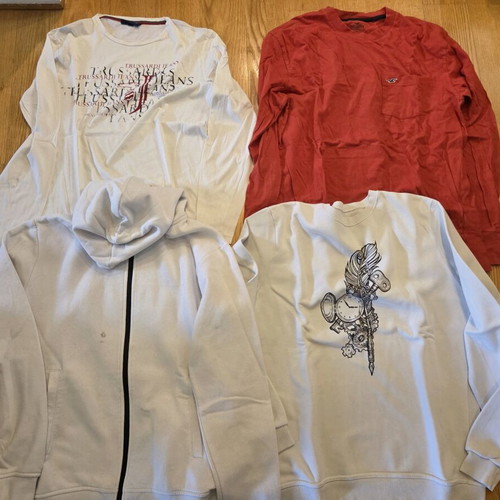 Men's clothes size Large like new, t-shirts, sweatshirts and jacket