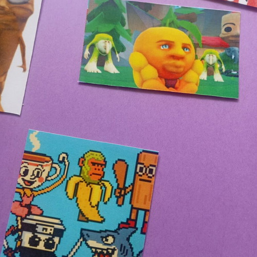 Brainrot stickers like new