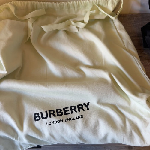 Burberry Jeff κλασικό καρό σακίδιο πλάτης καινούργιο, καμβάς και δέρμα