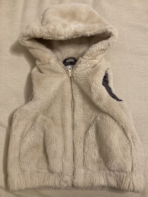 Fur sleeveless jacket like new