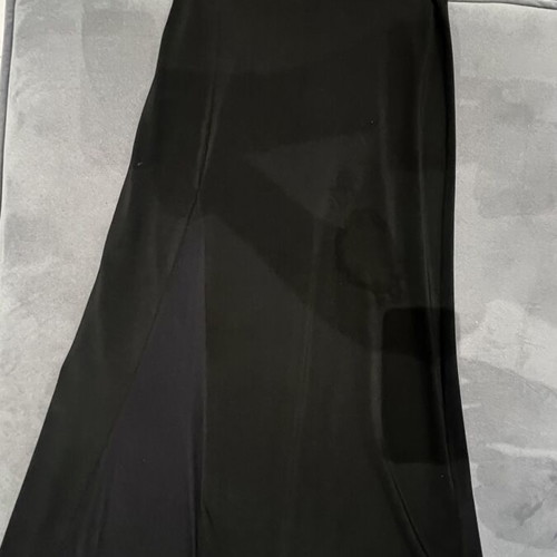 Long skirt with transparency like new, black, size M