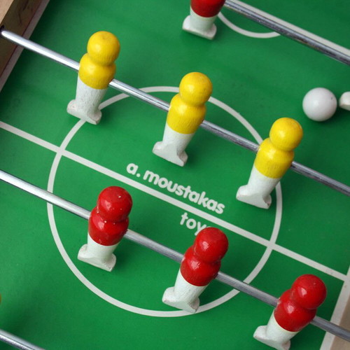 Vintage 90's wooden foosball Moustakas new