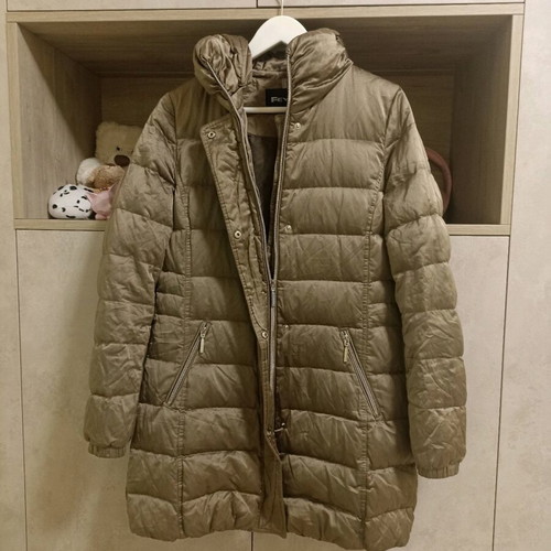 Feyem women's down jacket like new, size S, beige