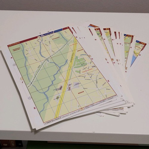 Attica map new, 2002 Imerisia edition with laminated pages