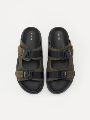 Guess Bahamas Sandals Size 43 New Black