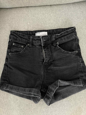 Bershka black denim shorts like new, size S