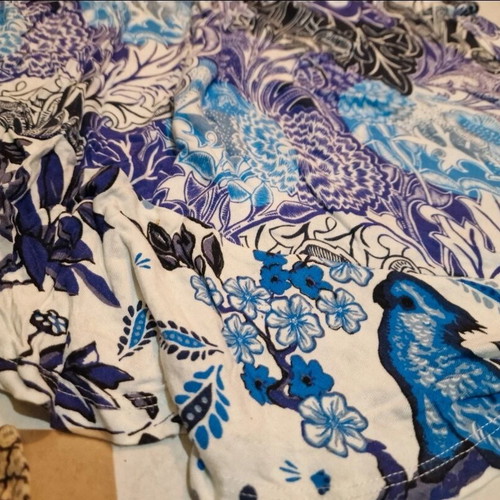 Desigual dress like new, boho chic in blue, purple and white