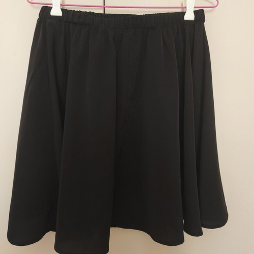 Shein strapless asymmetrical blouse, black, size S