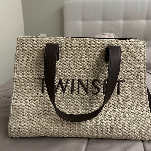 Twinset bag used, black and brown, with extra strap