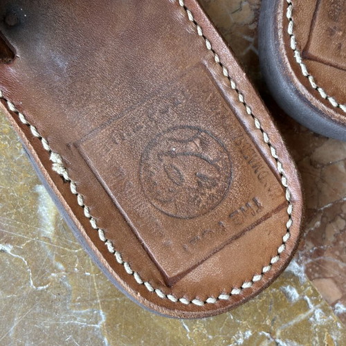 Leather sandals Melissinos Art Poet used, brown, size 37