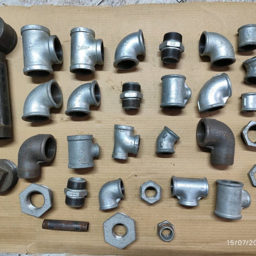 Galvanized heavy-duty hydraulic fittings new