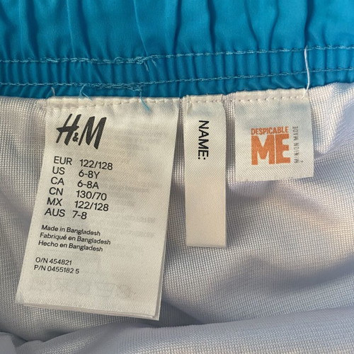 H&M Minions boys' swim shorts used, size 122-128 cm