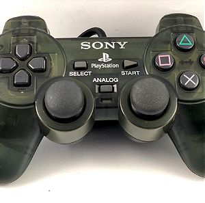 PS2 PlayStation 2 Χειριστήριο / Controller Πράσινο Διάφανο Επισκευάστηκε/ Refurbished