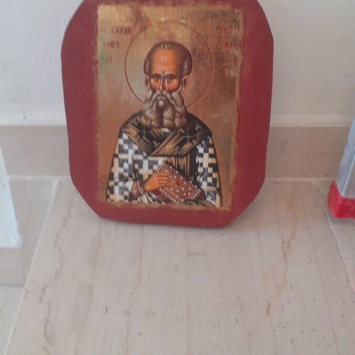 Wooden icon Saint Gregory the Theologian new, 25x20 cm