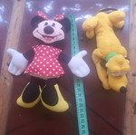 Minnie and Pluto figures like new