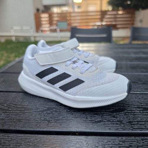 Adidas Runfalcon Kids' Athletic Shoes Size 28 Used White