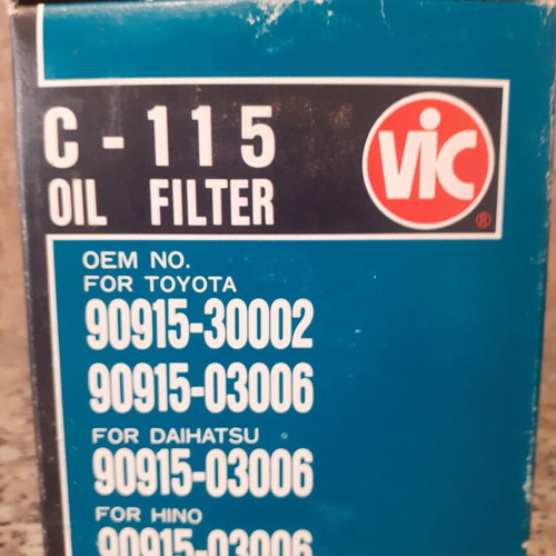 Vic C-115 oil filter new for Toyota and Daihatsu