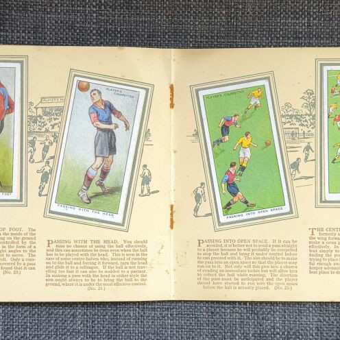 Hints on Association Football booklet used by John Player & Sons (1930s)