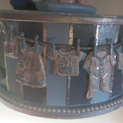 Decorative handmade wooden box new 17.5×8.5 cm