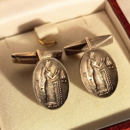 Silver 800 vintage cufflinks like new