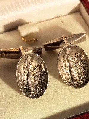 Silver 800 vintage cufflinks like new