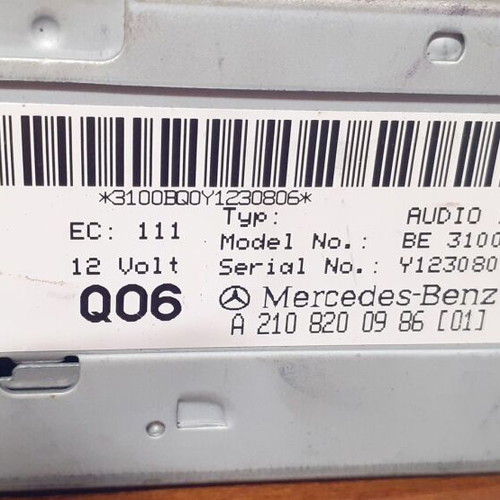 Mercedes Audio 10 BE3100 cassette player used, compatible with W210 W202 W140